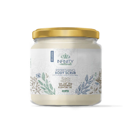 مقشر الجسم إنفينيتي ناتشورالز بملح البحر والنعناع 180 جرام