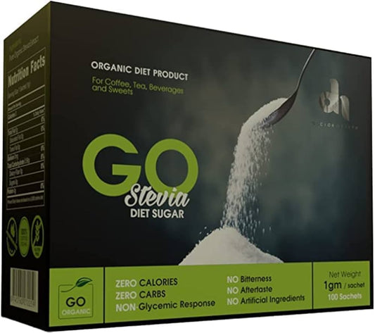 GO STEVIA DIET SUGAR 100SACHET