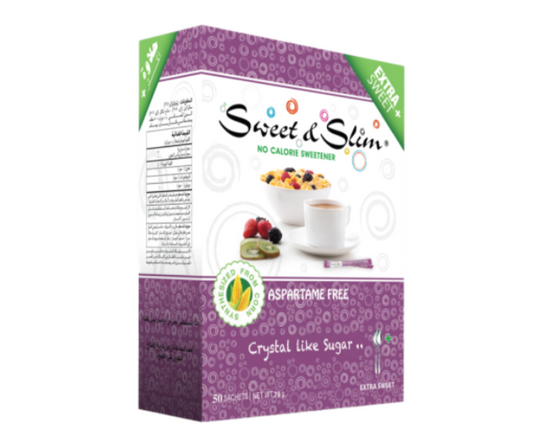 SWEET&SLIM EXTRA SUGAR 50SACHETS