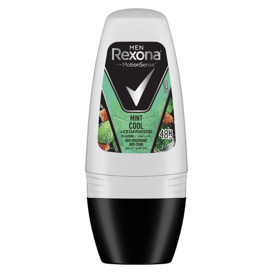 مزيل عرق ريكسونا رول أون (خشب الأرز والنعناع) للرجال 50 مل