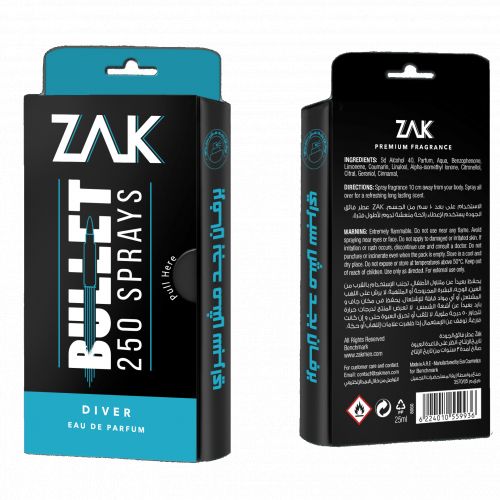 ZAK SPRAY (DIVER) FOR/M 25ML