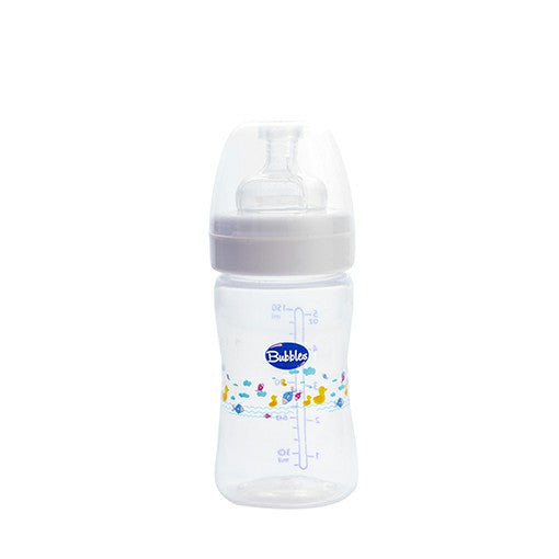 BUBBLES FEEDING BOTTLE CLASSIC 180ML (2992) بيبرونه ابيض