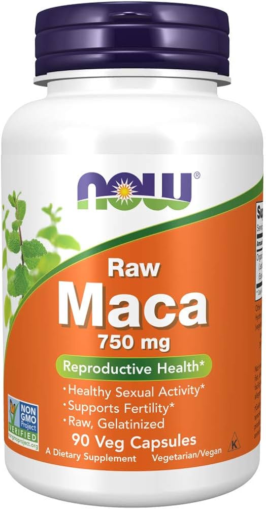 NOW  RAW MACA 750 MG 90 CAPS