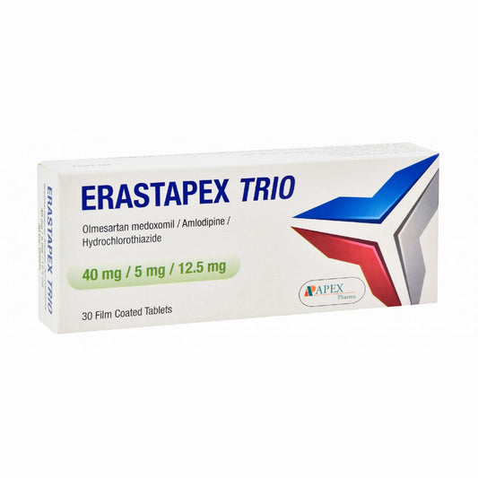 ERASTAPEX TRIO 40MG /5MG /12.MG 30 TAB