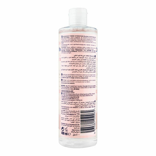 JJ FRESH HYDRATION ROSE MICELLAR WATER 400ML