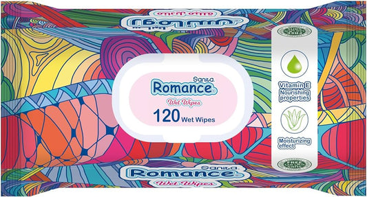 SANITA ROMANCE WET WIPES 120 WIPES مناديل