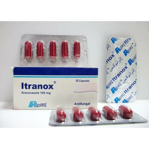 ITRANOX 100 MG 15 CAP