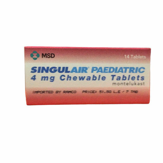 SINGULAIR PAEDIATRIC 4MG 14CHEW.TAB
