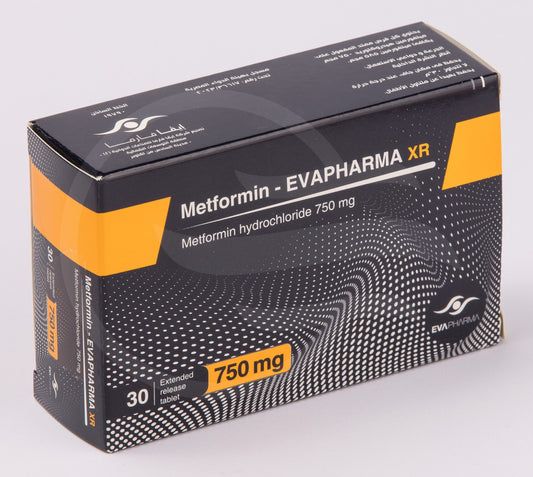 METFORMIN-EVA XR 750 MG 30 TAB