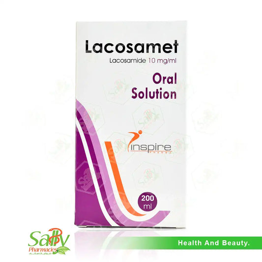 LACOSAMET 50MG/5ML SYRUP 200 ML