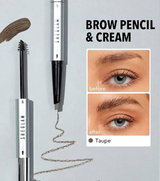 SHEGLAM EYEBROW PENCIL&CREAM (TAUPE)