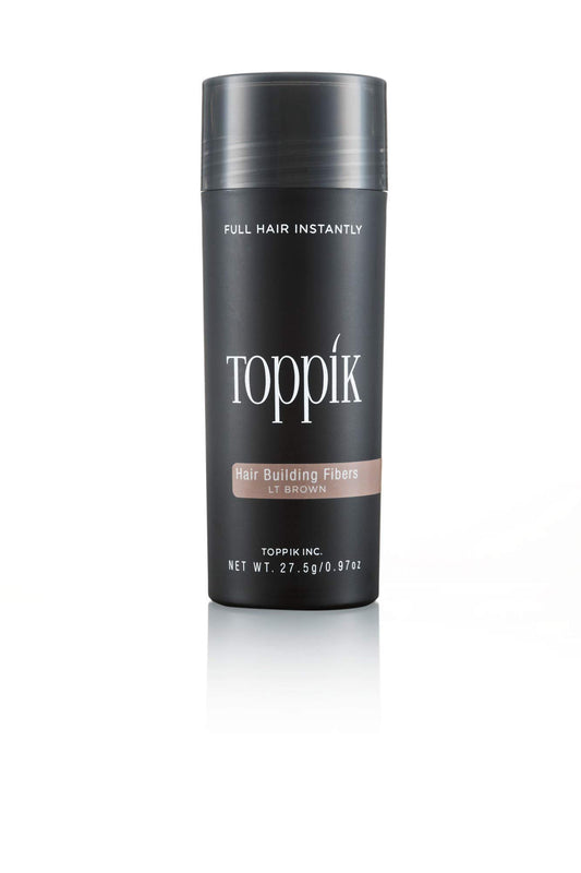 TOPPIK HAIR BUILDING FIBERS (LIGHT BROWN) 27.5GM %%