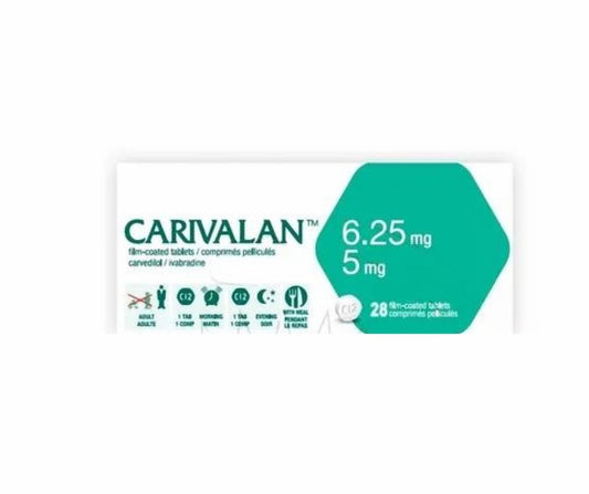 CARIVALAN 6.25/5 MG 28 TAB