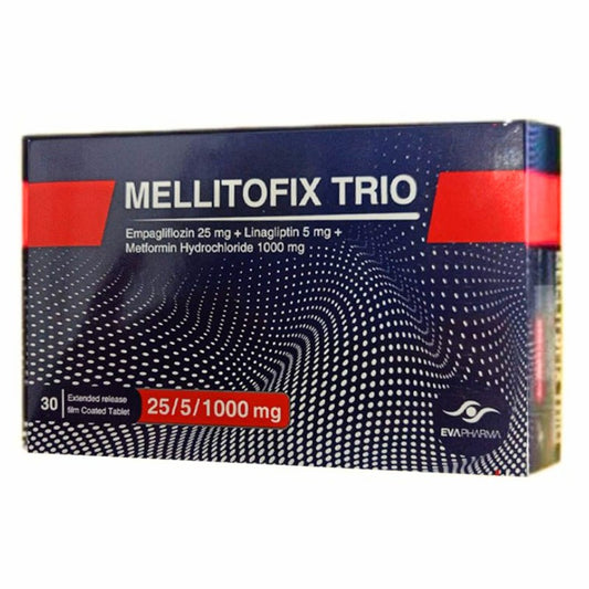 MELLITOFIX TRIO 25/5/1000 MG 30 F.C. TAB