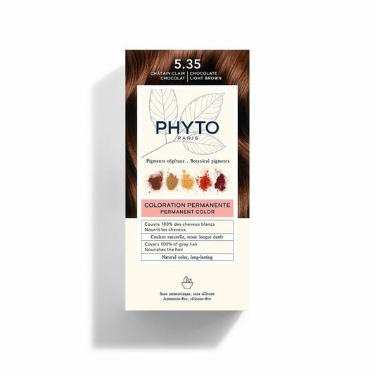 PHYTO COLOR WITH BOTANICAL 5.35 CHOCOLATE LIGHT BROWN 4M