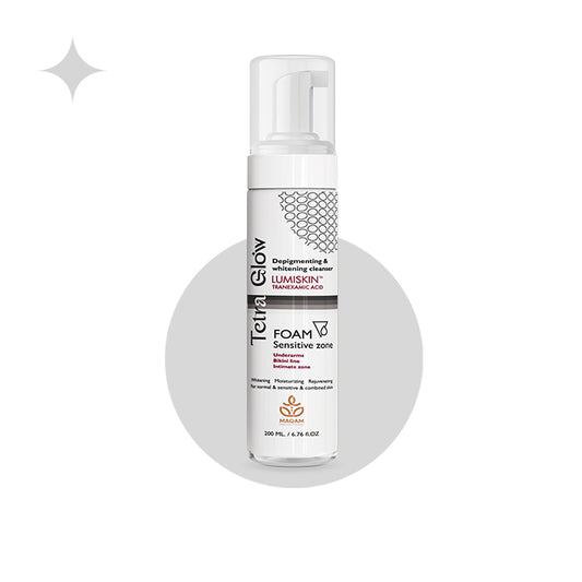 TETRA GLOW WHITENING CLEANSER FOAM SENSITIVE ZONE 200ML
