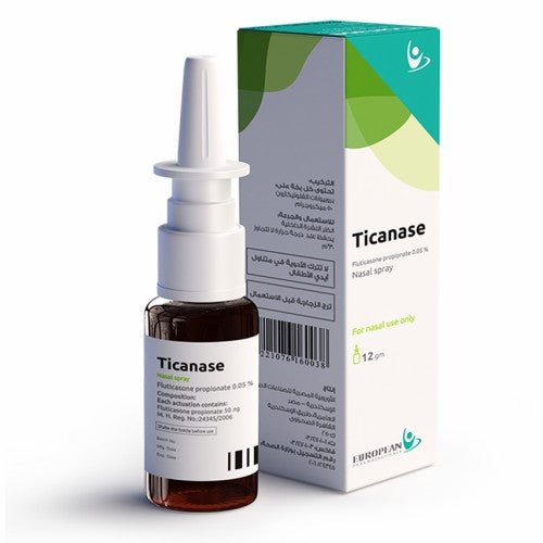 TICANASE NASAL SPRAY 12GM