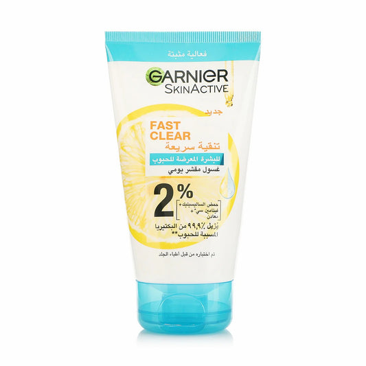 GARNIER FAST CLEAR ACNE PORNE SCRUB 150ML