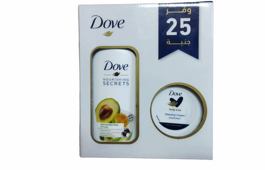 DOVE HAND WASH AVOCADO 500ML + INTENSIVE CREAM وفر25ج