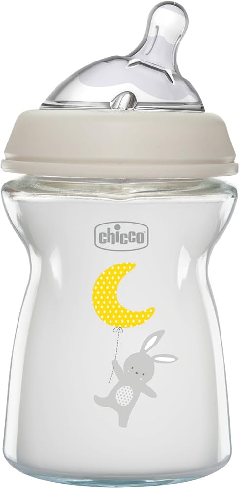 CHICCO NATURAL FEEDING GLASS BOTTLE 250ML 53466