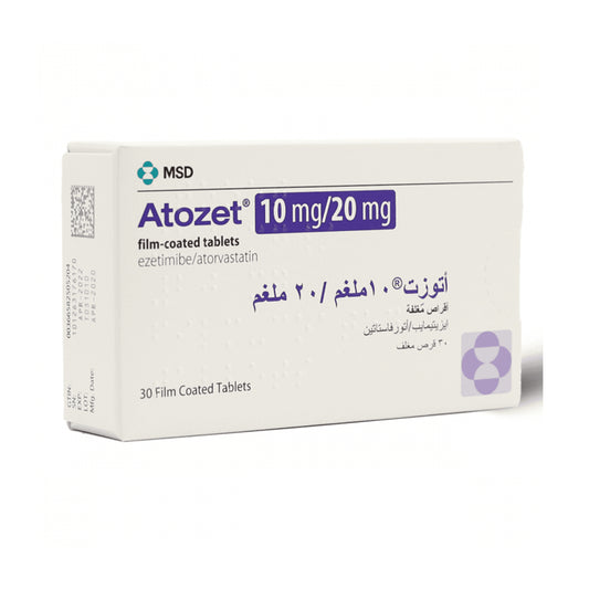 ATOZET 10/20 MG 30 TAB