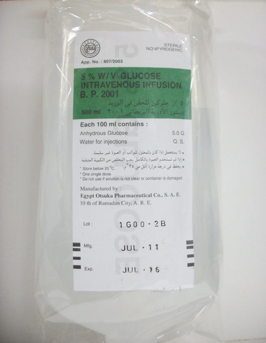 GLUCOSE INTRAVENOUS %10 500 ML