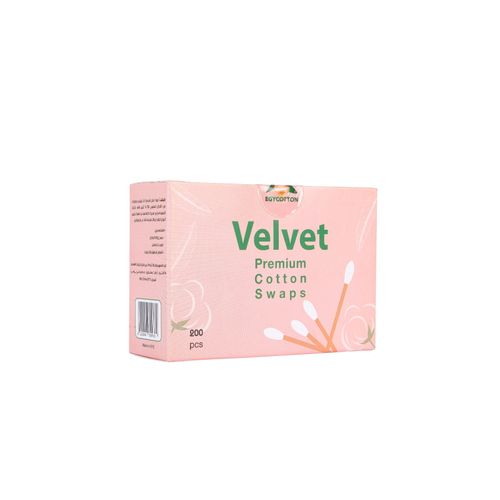 VELVET COTTON SWAPS 200 PC اعواد قطنية