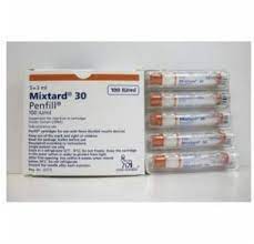 MIXTARD PENFILL 30HM 100U 5 CART 3M