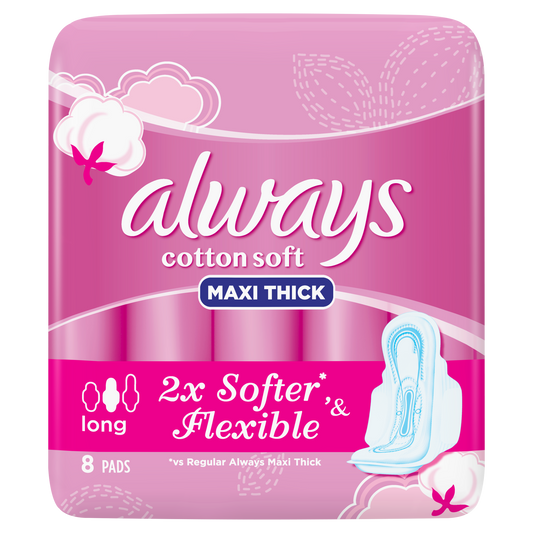 ALWAYS BREATHABLE MAXI THICK LONG 8 PCS