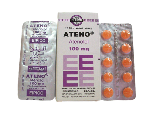 ATENO 100 MG 20 TAB