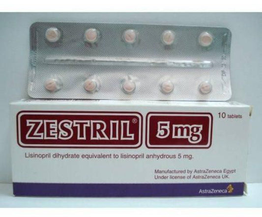 ZESTRIL 5 MG 10 TAB