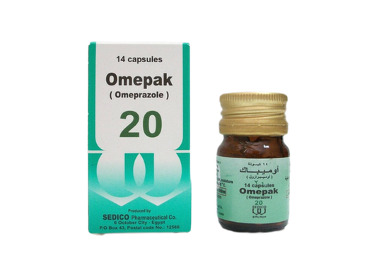OMEPAK 20 MG 14 CAP