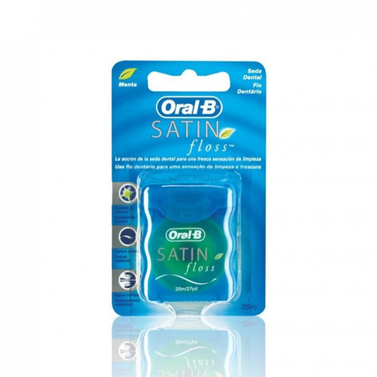 ORAL- B. DENTAL SATIN FLOSS FIL MINT 25M