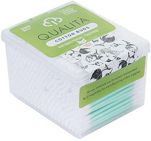 Qualita Cotton Buds 300Pcs قطن اذن