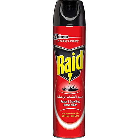 Raid Roach Crawling Insect Red 500Ml