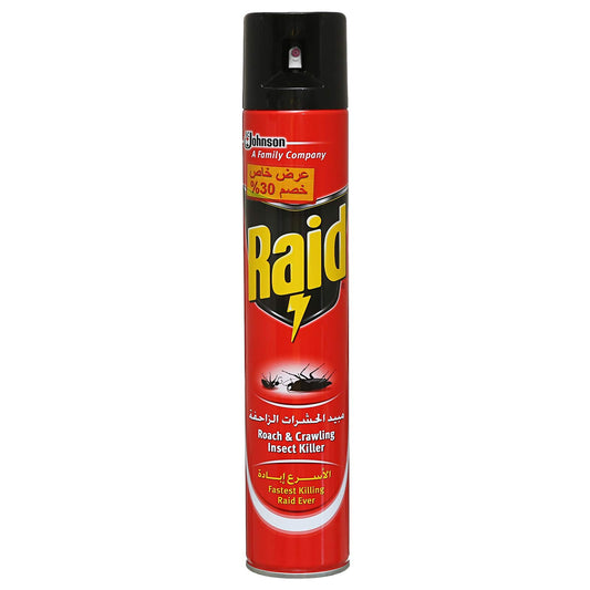 Raid Roach Crawling Insect Red 500Ml Off30