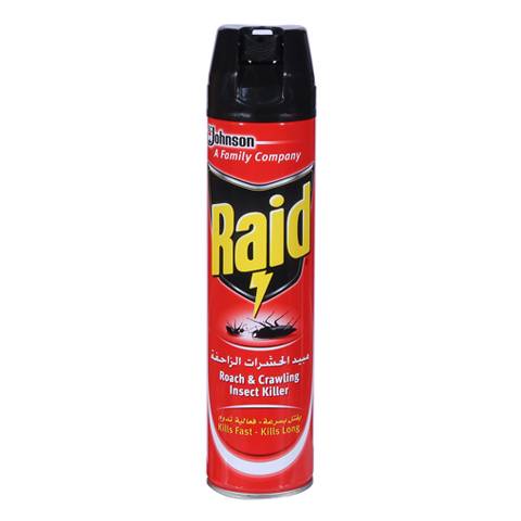 RAID ROACH CRAWLING INSECT KILLER 400ML RED