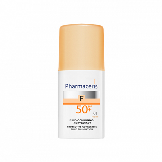 كريم أساس سائل من فارماسيريس عاجي 01 بعامل حماية من الشمس 50، 30 مل
