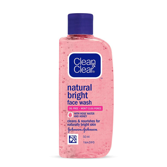 CLEAN CLEAR NATURAL BRIGHT GENTIE WASH 50ML