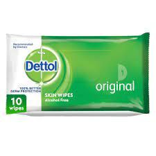 DETTOL ORIGINAL 10 WIPES مناديل معقمة.
