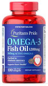 Omega 3 Fish Oil 1200Mg 100Cap