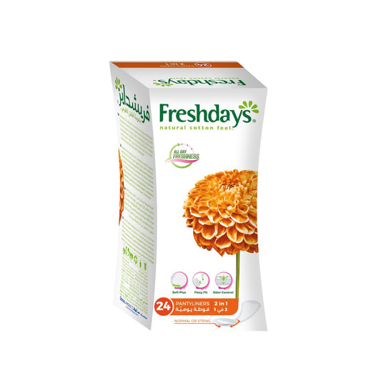 FRESHDAYS COTTON FEEL NORMAL 2IN1 24PC (5743)