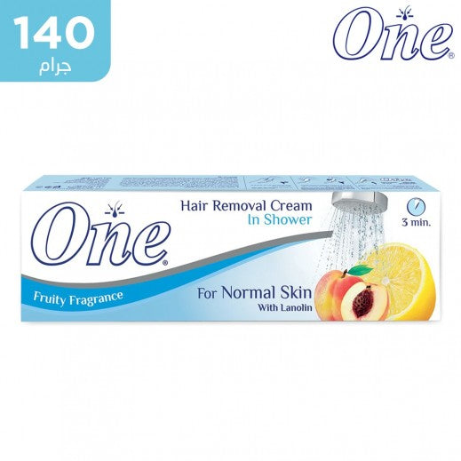 ONE HAIR REMOVING FRUITY (NORMAL) 140GM وفري2ج