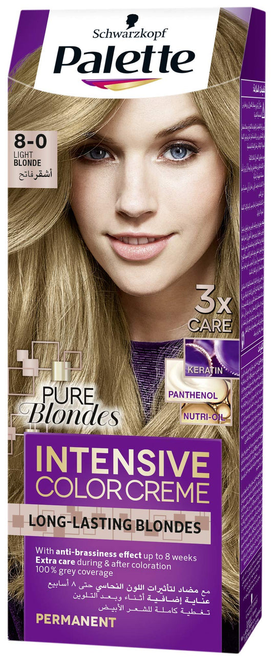 PALETTE SEMI KIT HAIR COLOUR 8-0 LIGHT BLONDE