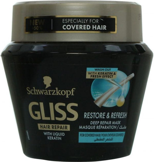 GLISS RESTORE & REFRESH KERATIN MASK 300ML
