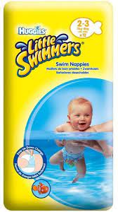 HUGGIES LITTLE SWIMMER PANTS 2-3 (3-8KG) 12PCS
