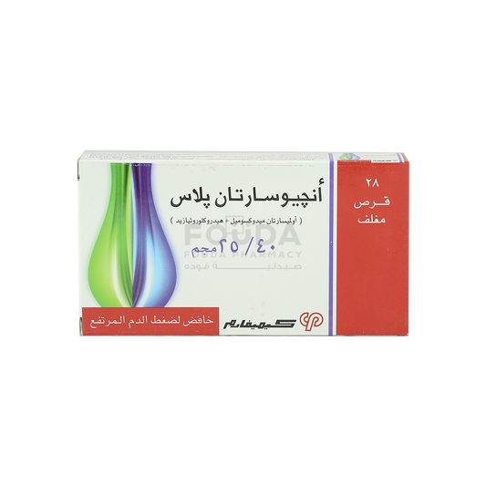 ANGIOSARTAN PLUS 40/25 MG 28 TAB