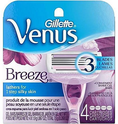 GTT. VENUS BREEZE 2IN1 F/WOM 4 PCS امواس
