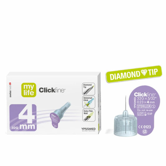 MYLIFE CLICKFINE 4MM/32G سن قلم انسولين