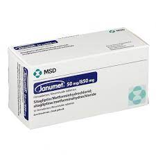 JANUMET 50 MG / 850 MG 56 TAB